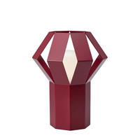 BORDSLAMPA Octa 21/27/21 cm   - bordeaux/röd, Basics, metall (21/27/21cm) - Markslöjd