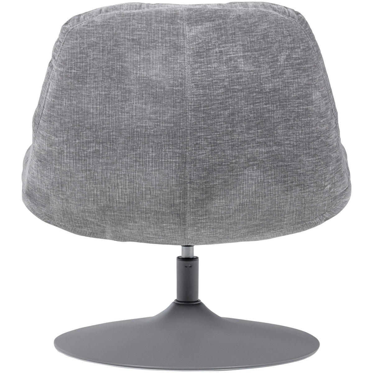 SESSEL in Chenille Hellgrau  - Hellgrau/Grau, Design, Textil/Metall (73/81/84cm) - Livetastic