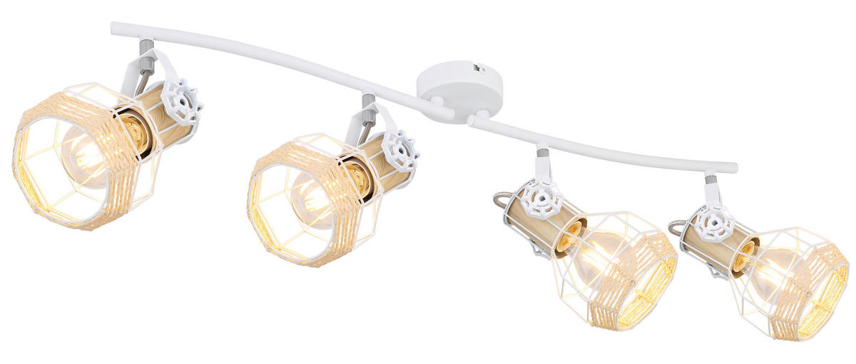 STRAHLER 72/32/20 cm   - Weiß, Basics, Metall (72/32/20cm) - Globo