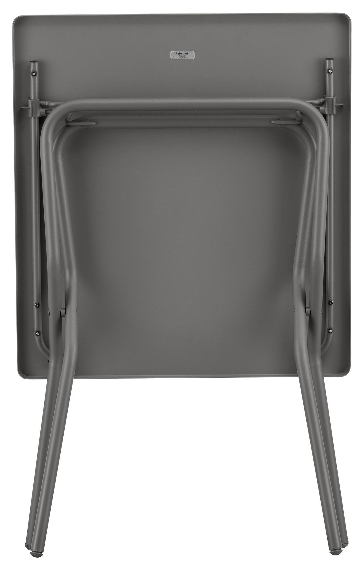 GARTENKLAPPTISCH 70/64/73 cm Metall rechteckig  - Anthrazit/Titanfarben, Basics, Metall (70/64/73cm) - Lafuma Mobilier