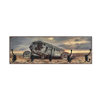 HAKENLEISTE  in Multicolor, Schwarz  - Multicolor/Schwarz, Design, Holzwerkstoff/Metall (60/20/9,3cm)