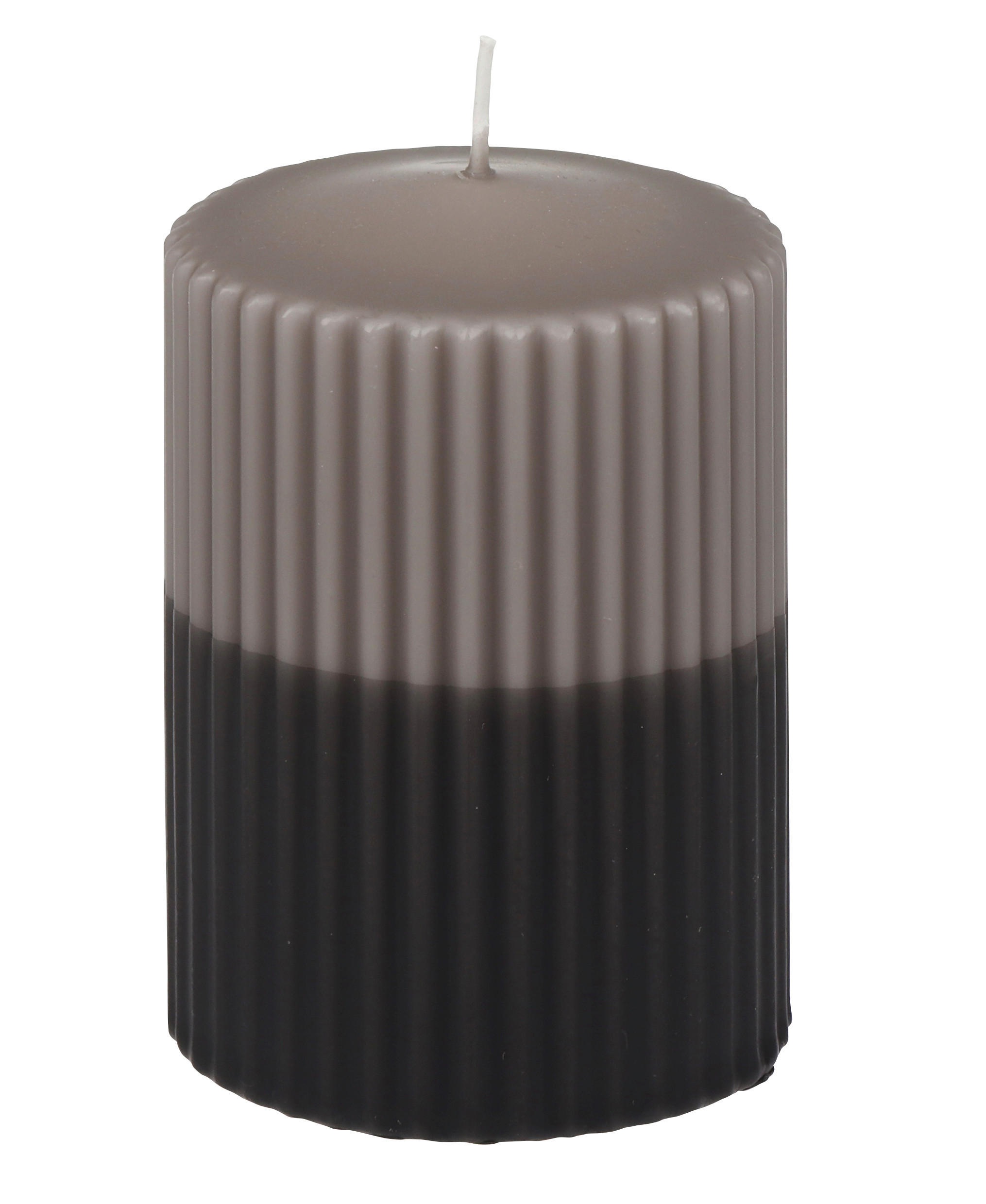KERZE - Grau, Basics, Paraffin (6,8/10,0cm) - Steinhart