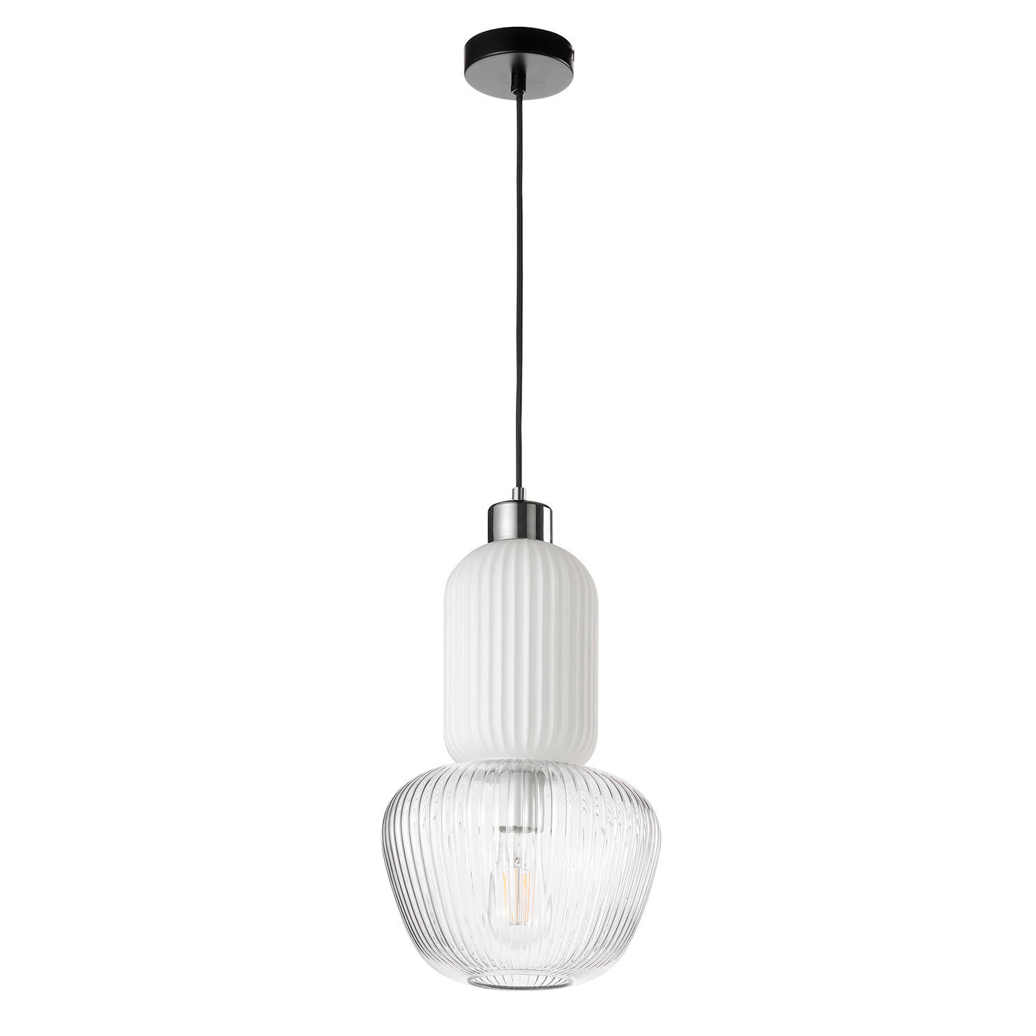 Kronleuchter Jelly Weiß L: 26 Cm