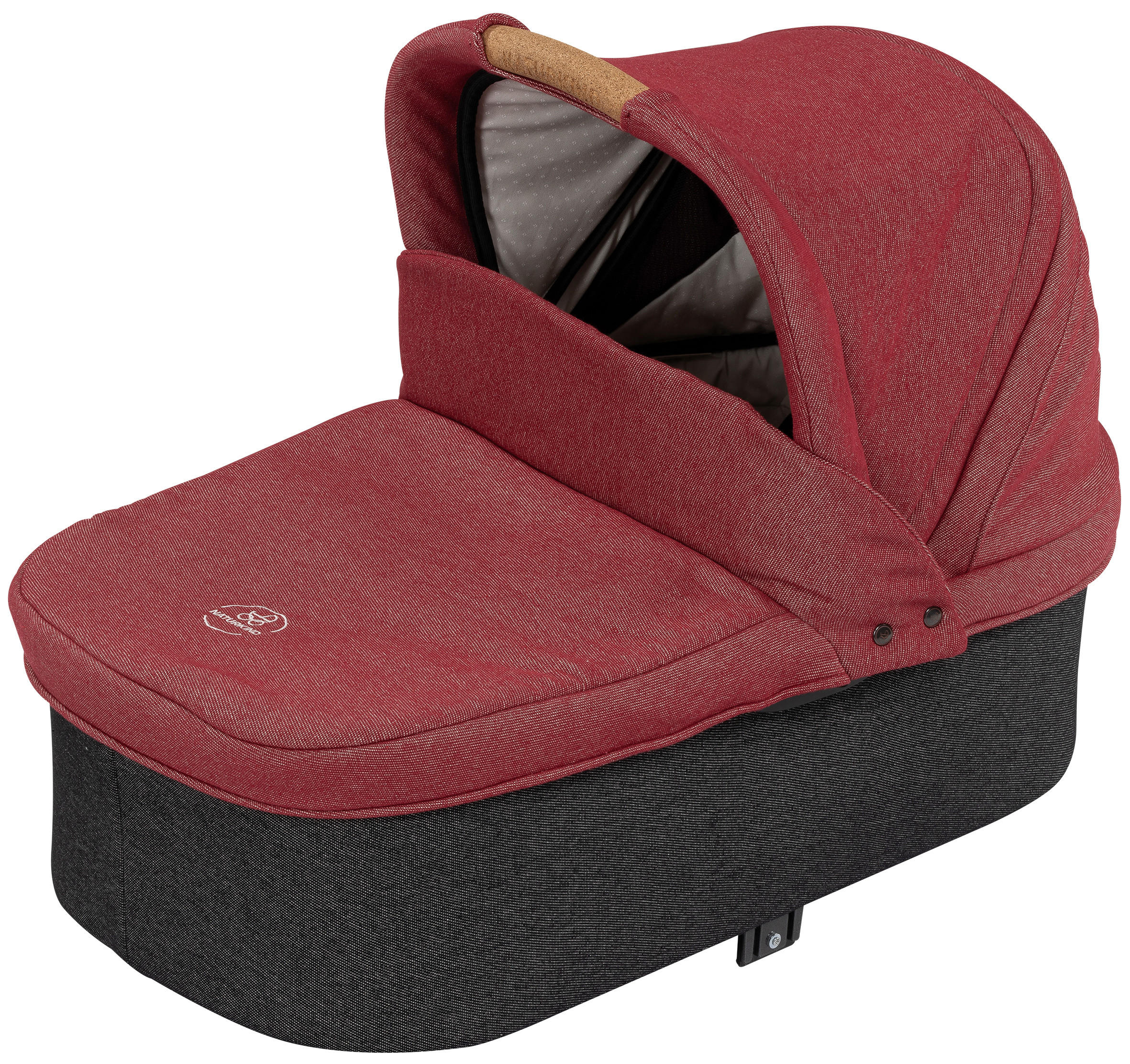 LIEGEWANNE IDA  - Bordeaux/Graphitfarben, Basics, Textil (83/62/44cm) - Naturkind