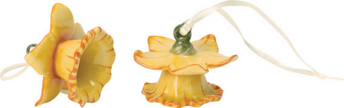 DEKORATIVNI OBESEK - rumena, Basics, keramika (6,5cm)