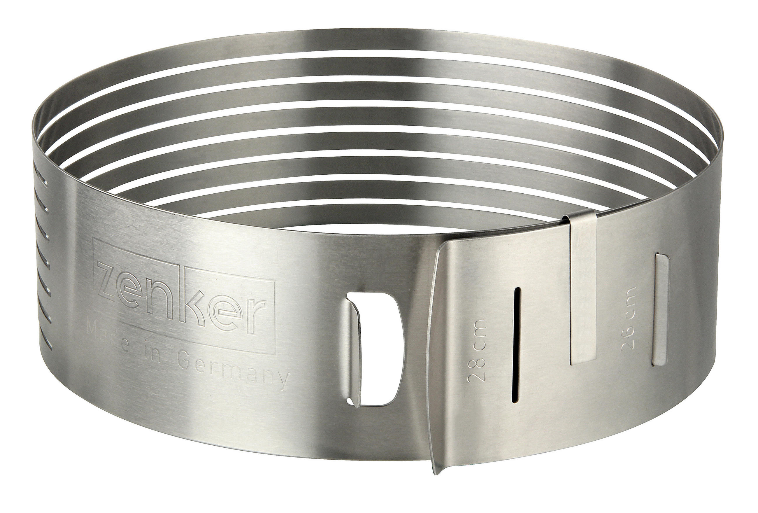 TORTENTEILER - Silberfarben, Basics, Metall (24-26/8cm) - Zenker