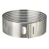 TORTENTEILER - Silberfarben, Basics, Metall (24-26/8cm) - Zenker