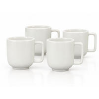 TASSENSET 4-teilig  - Weiß, Trend, Keramik (90ml) - Dieter Knoll