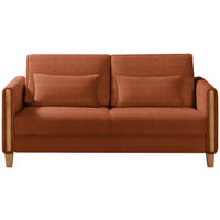 SCHLAFSOFA in Webstoff Buchefarben, Rostfarben  - Rostfarben/Buchefarben, Design, Holz/Textil (174/88/104cm) - Niels Andersson