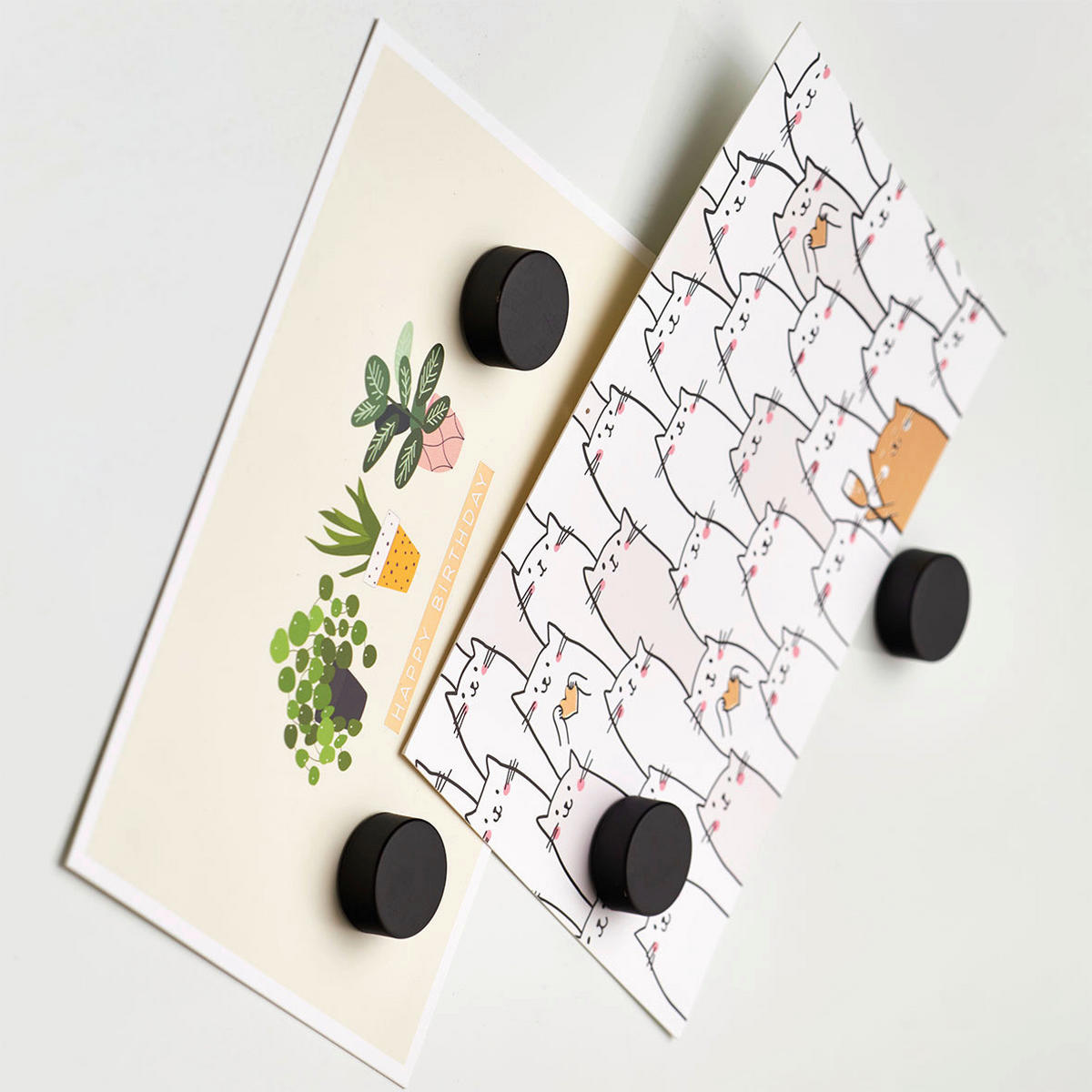 MAGNETSET 13/3,5/1,7 cm  - Schwarz, KONVENTIONELL, Metall (13/3,5/1,7cm)