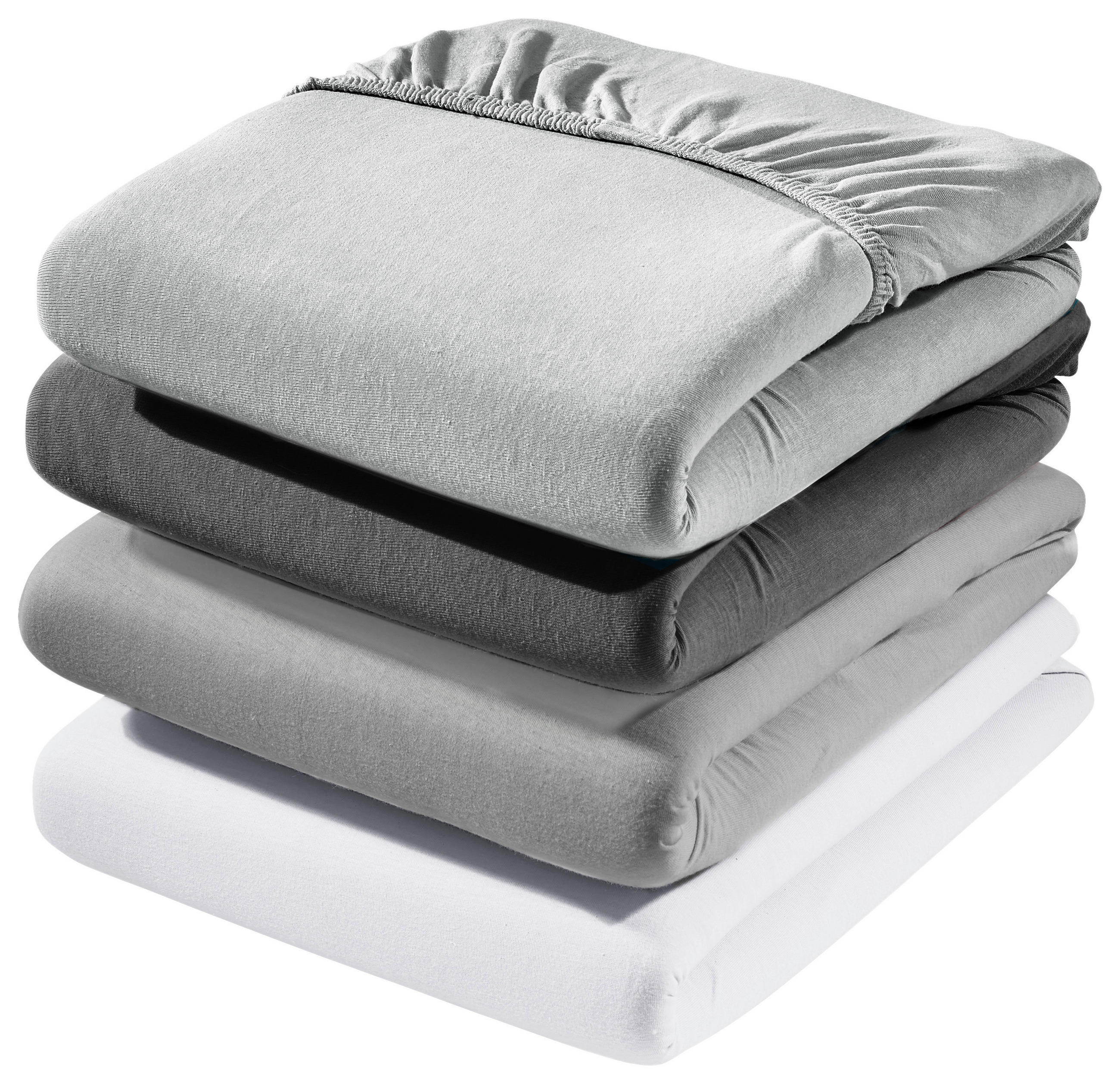 SPANNBETTTUCH Jersey  - Greige, Textil (100/220/30cm) - Dieter Knoll