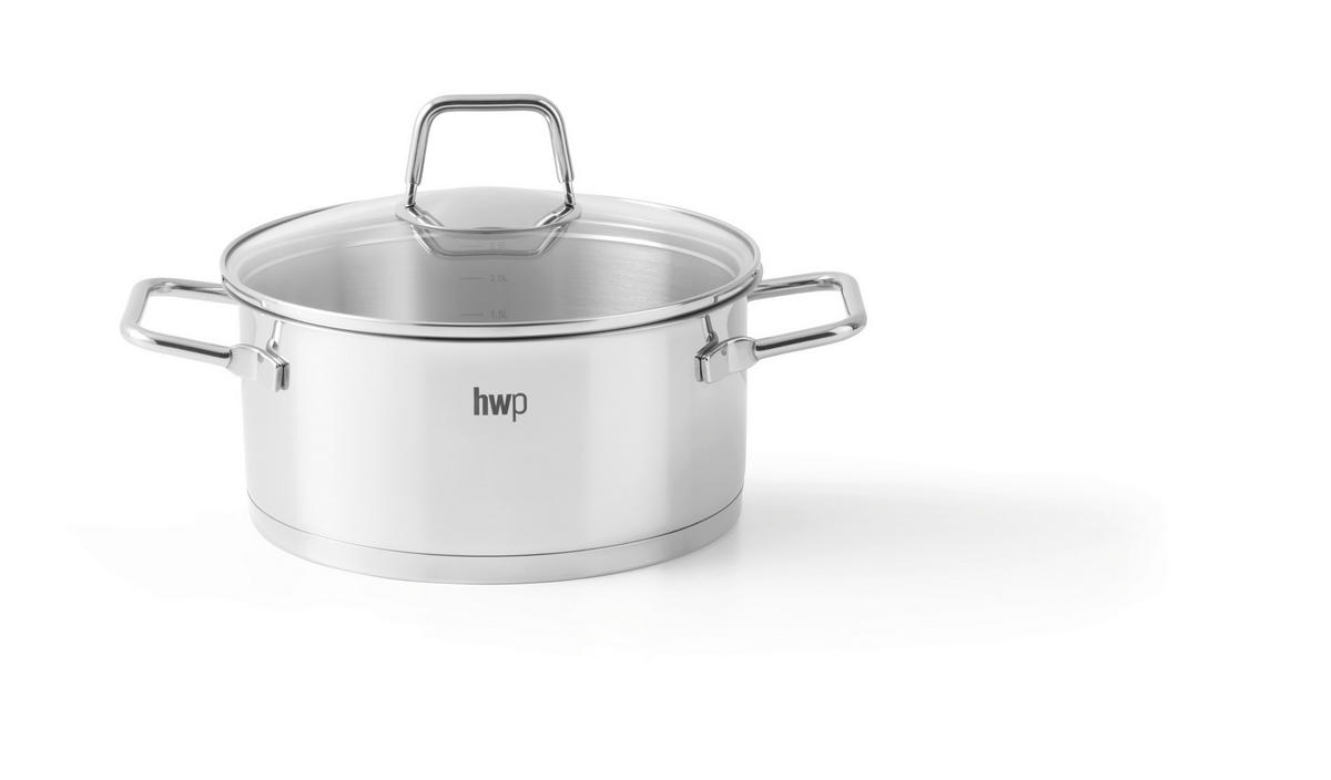 LONAC ZA PEČENJE  2,5 l   Perfect Cooking  - boje oplemenjenog čelika/prozirno, Basics, staklo/metal (20/9,5cm) - Homeware Profession.