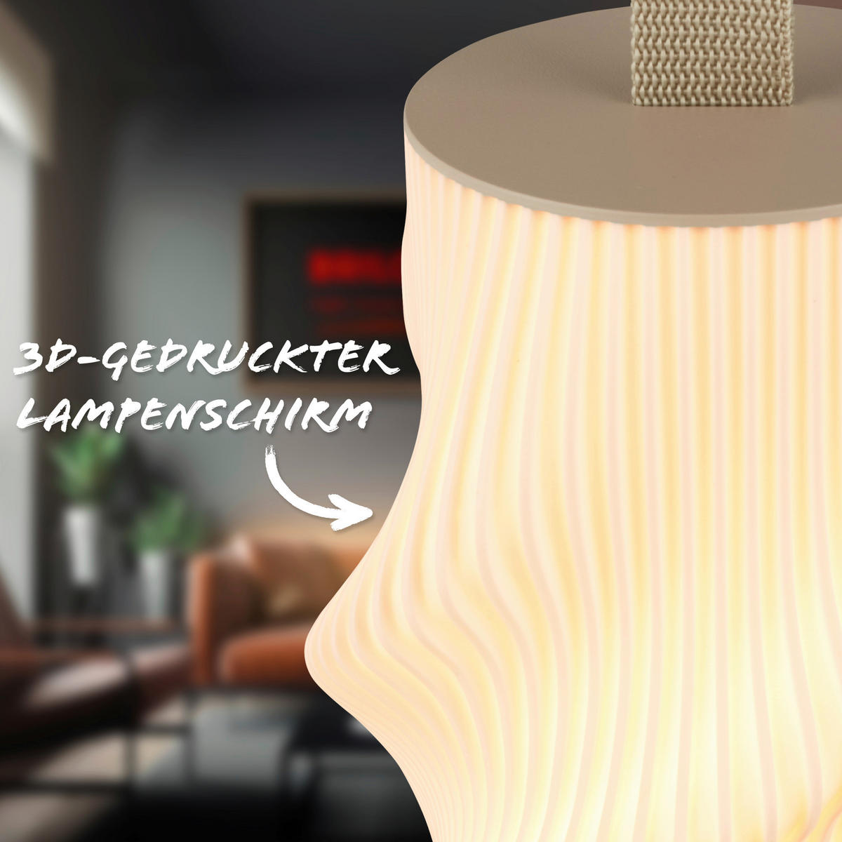 AKKU-TISCHLEUCHTE 14/28 cm  - Beige, Design, Kunststoff (14/28cm) - Briloner