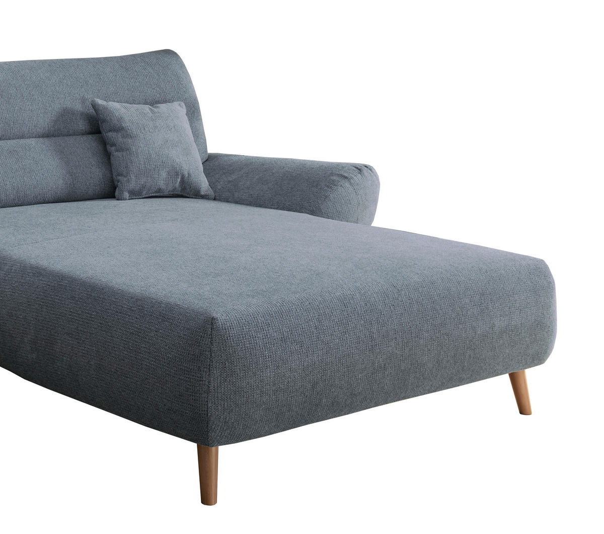ECKSOFA in Chenille Hellblau  - Wildeiche/Hellblau, Modern, Holz/Textil (290/166cm) - MID.YOU