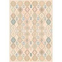 VINTAGE-TEPPICH Ondea Parviza 160/230 cm  in Sandfarben, Hellrosa, Blaugrau  - Sandfarben/Hellrosa, LIFESTYLE, Kunststoff/Textil (160/230cm) - Lindorug