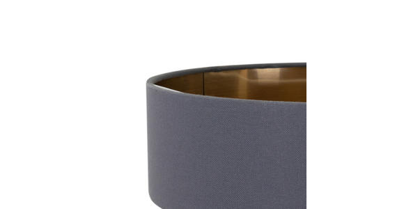 HÄNGELEUCHTE 37/120 cm  - Goldfarben/Grau, MODERN, Kunststoff/Textil (37/120cm) - Novel