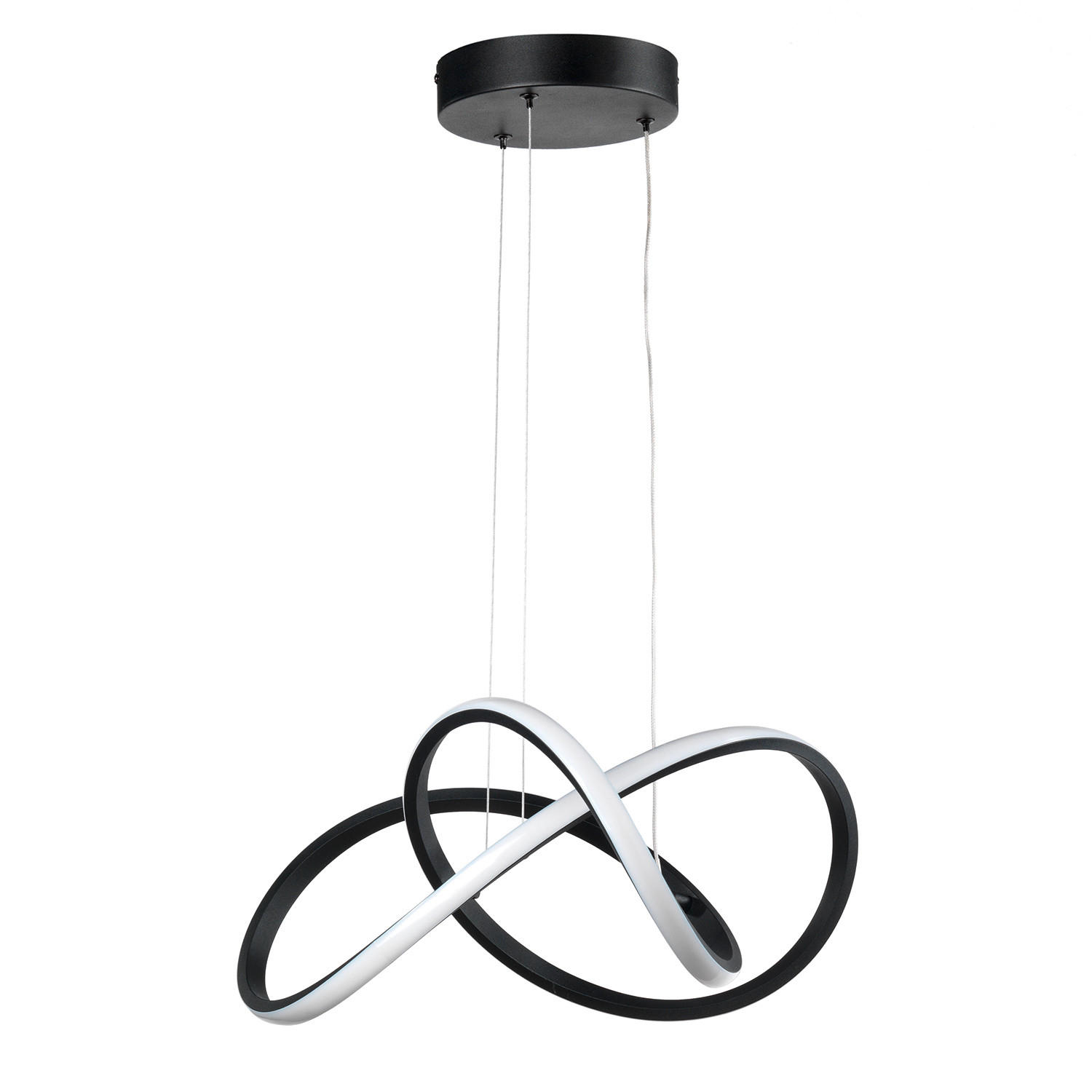 LED-HÄNGELEUCHTE 48/100 cm  - Schwarz, Design, Kunststoff/Metall (48/100cm)