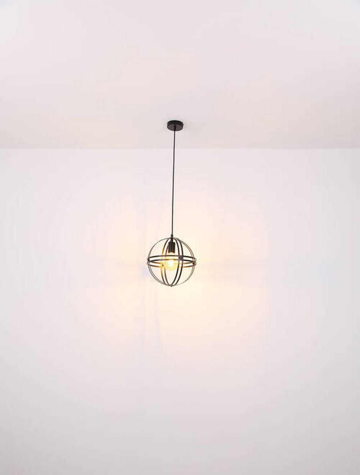 VISEČA SVETILKA        40/120 cm      E27 - črna, Design, kovina (40/120cm) - Globo