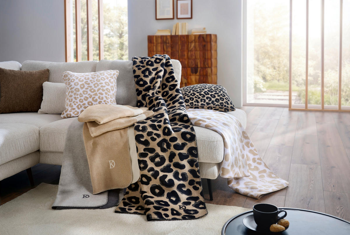 PRYDNADSKUDDE  45/45 cm   - svart/taupe, Design, textil (45/45cm) - Dieter Knoll