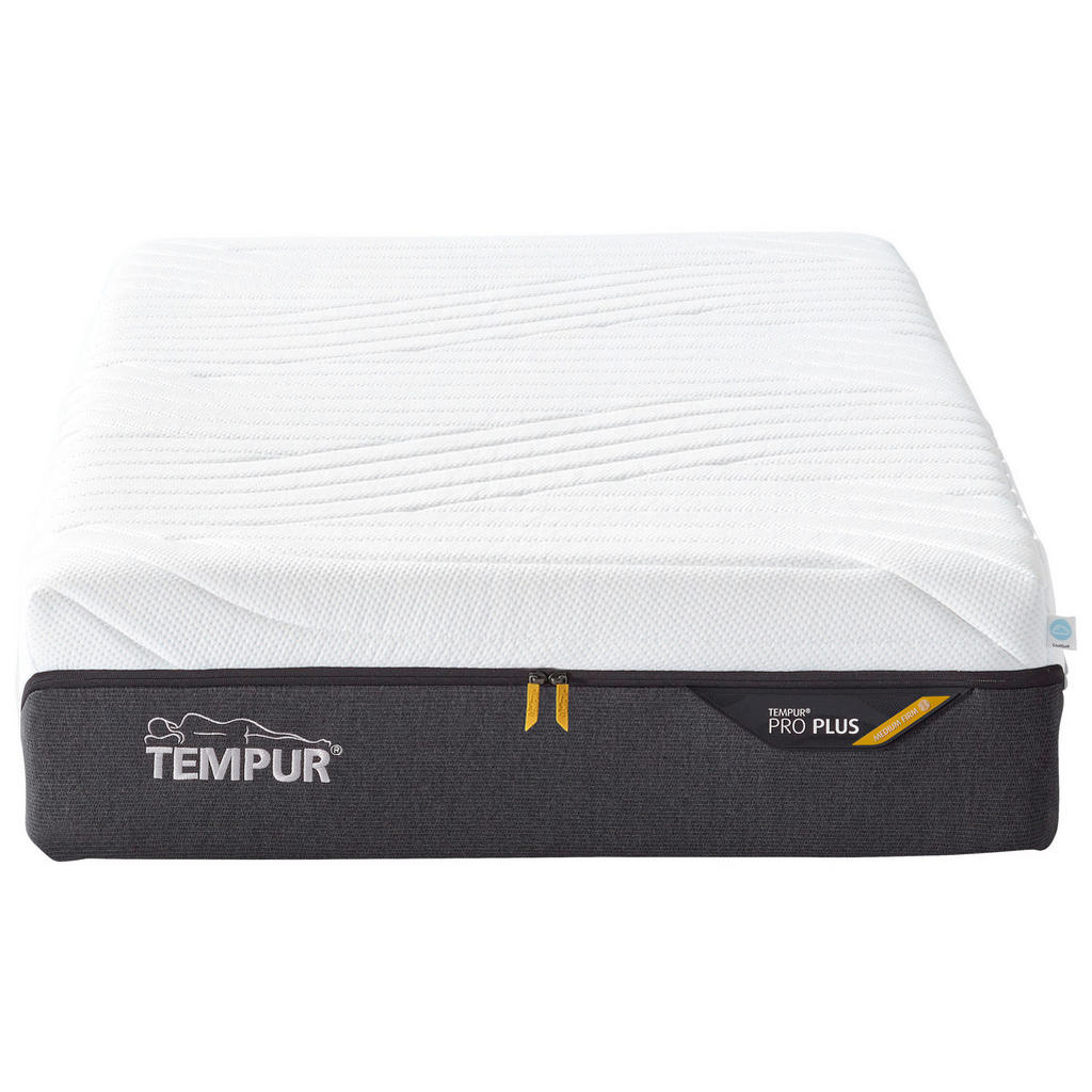 Thumbnail - Tempur Matratze Pro Plus® Coolquilt, Anthrazit, Weiß, Textil, Füllung: Viskoelastischer Kern, rechteckig, 140x200 cm, Üb...