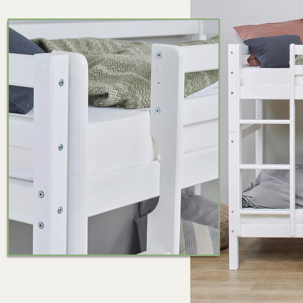 KINDERMATRATZE Höhe ca. 9 cm  - Weiß, Basics, Textil (160cm) - Hoppekids