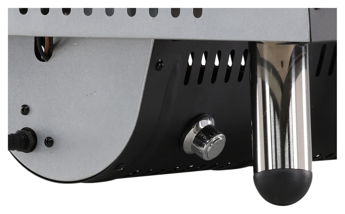 PIZZAOFEN  - Schwarz, KONVENTIONELL, Metall (52/39/49cm) - Gardenson