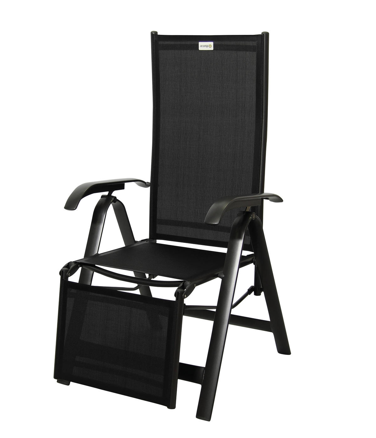 ZÁHRADNÉ RELAXAČNÉ KRESLO, kov, textil - čierna/antracitová, Basics, kov/textil (68/116/61cm) - Acamp