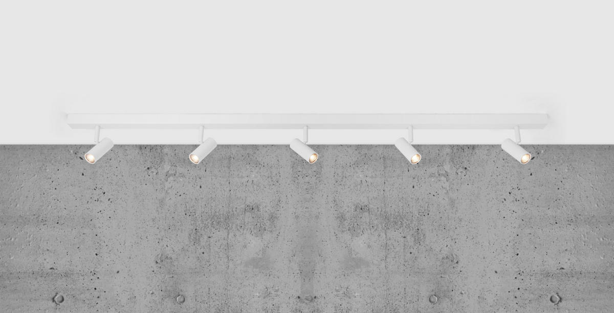 DECKENSTRAHLER 118/12/3,5 cm   - Weiß, Design, Metall (118/12/3,5cm) - Nordlux