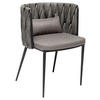 ARMLEHNSTUHL  in  - Schwarz/Grau, Design, Textil/Metall (55/75/52cm) - Kare-Design