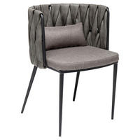 ARMLEHNSTUHL  in  - Schwarz/Grau, Design, Textil/Metall (55/75/52cm) - Kare-Design