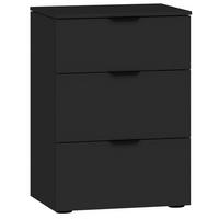 NACHTKÄSTCHEN 45/65/43 cm  in Schwarz  - Schwarz, Design, Holzwerkstoff/Kunststoff (45/65/43cm) - Jutzler