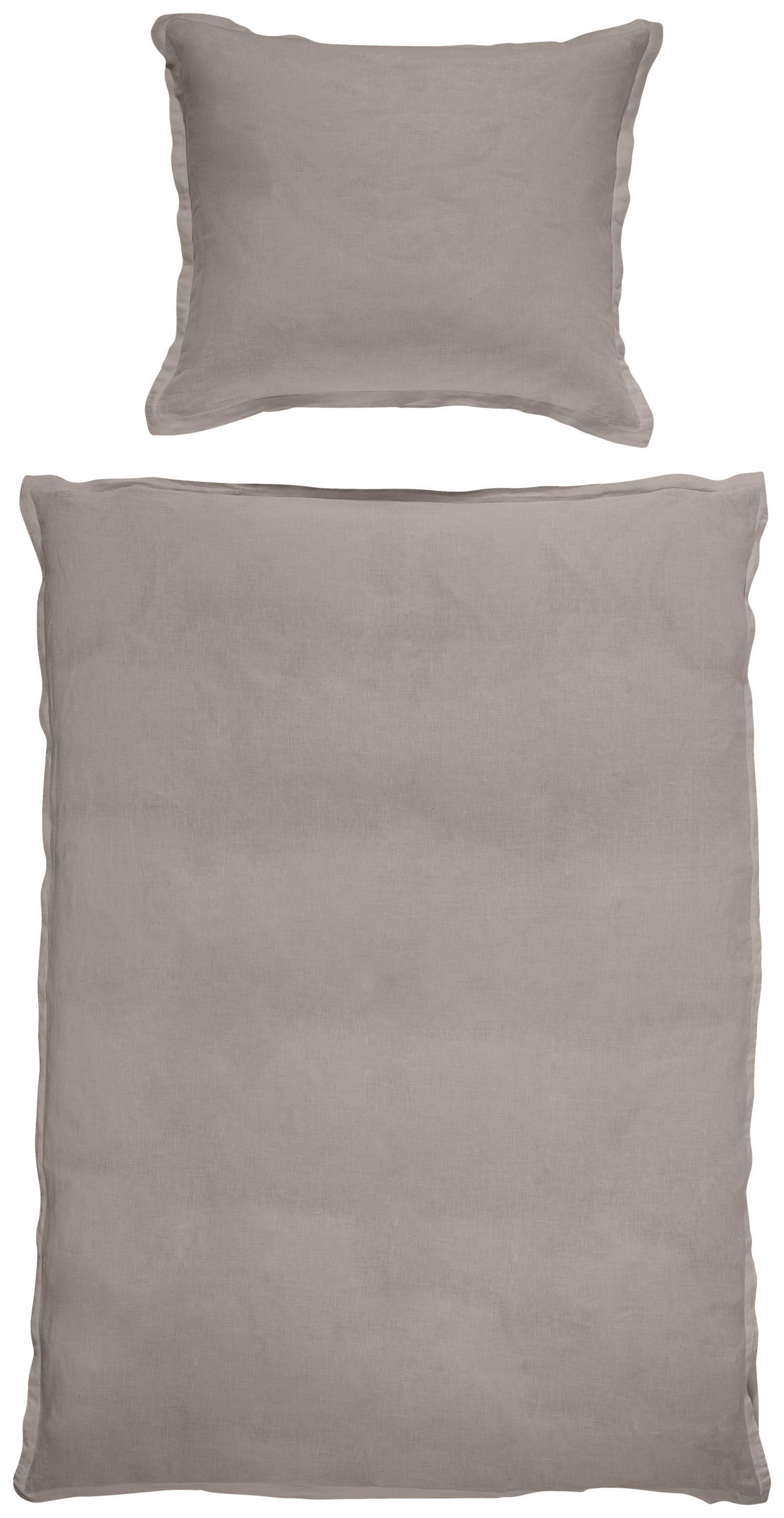 BETTWÄSCHE Leinenoptik 140/200 cm  - Grau, Trend, Textil (140/200cm) - Ambiente