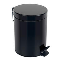 TRETEIMER 3 l  Metall  - Schwarz, Basics, Kunststoff/Metall (17/17/24,5cm) - Spirella