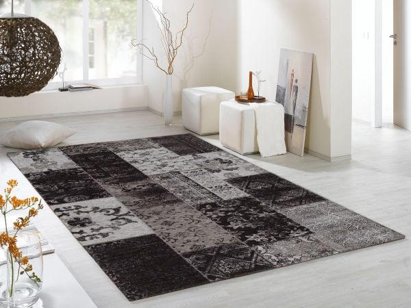 VINTAGE-TEPPICH 120/180 cm Alanis Allover Grau  - Grau, LIFESTYLE, Textil (120/180cm) - Novel