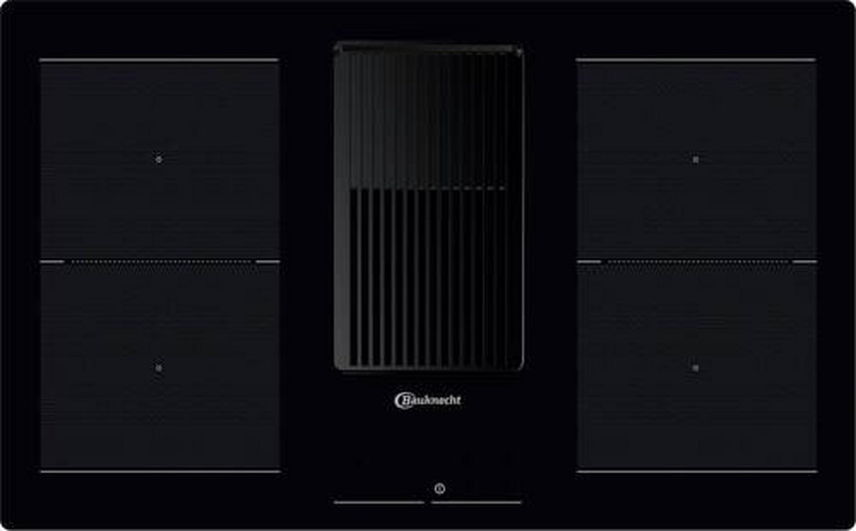 KOCHFELD-DUNSTABZUG-KOMBI BVH 92 2B K/1  - Schwarz, Basics, Glas/Metall (83/4,9/51,5cm) - Bauknecht