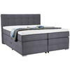 BOXSPRINGBETT 160/200 cm  in Blaugrau  - Silberfarben/Blaugrau, KONVENTIONELL, Holz/Holzwerkstoff (160/200cm) - Moderano