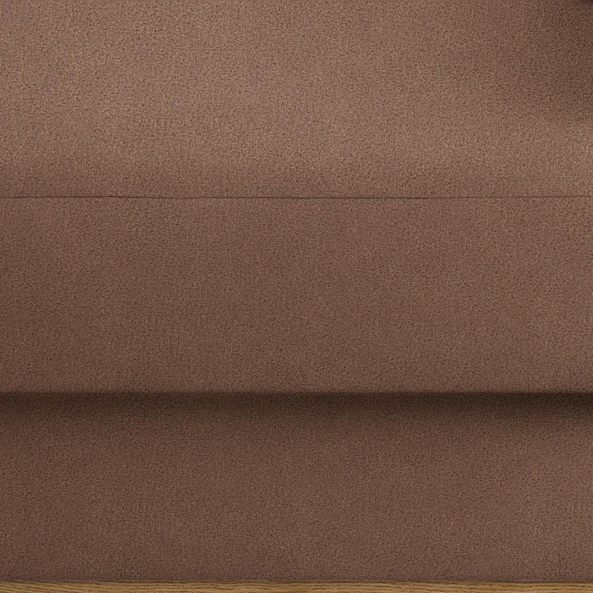 ECKSOFA Lederlook, Mikrofaser Braun  - Schwarz/Braun, Konventionell, Holz/Textil (167/87/234cm) - MID.YOU