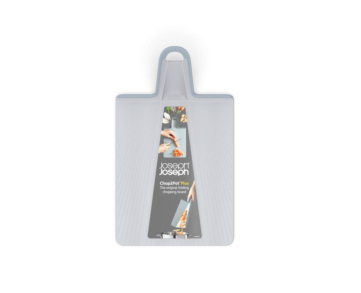 DASKA ZA SEČENJE  plastika  - siva, Osnovno, plastika (37,5/21,2/7cm) - Joseph Joseph