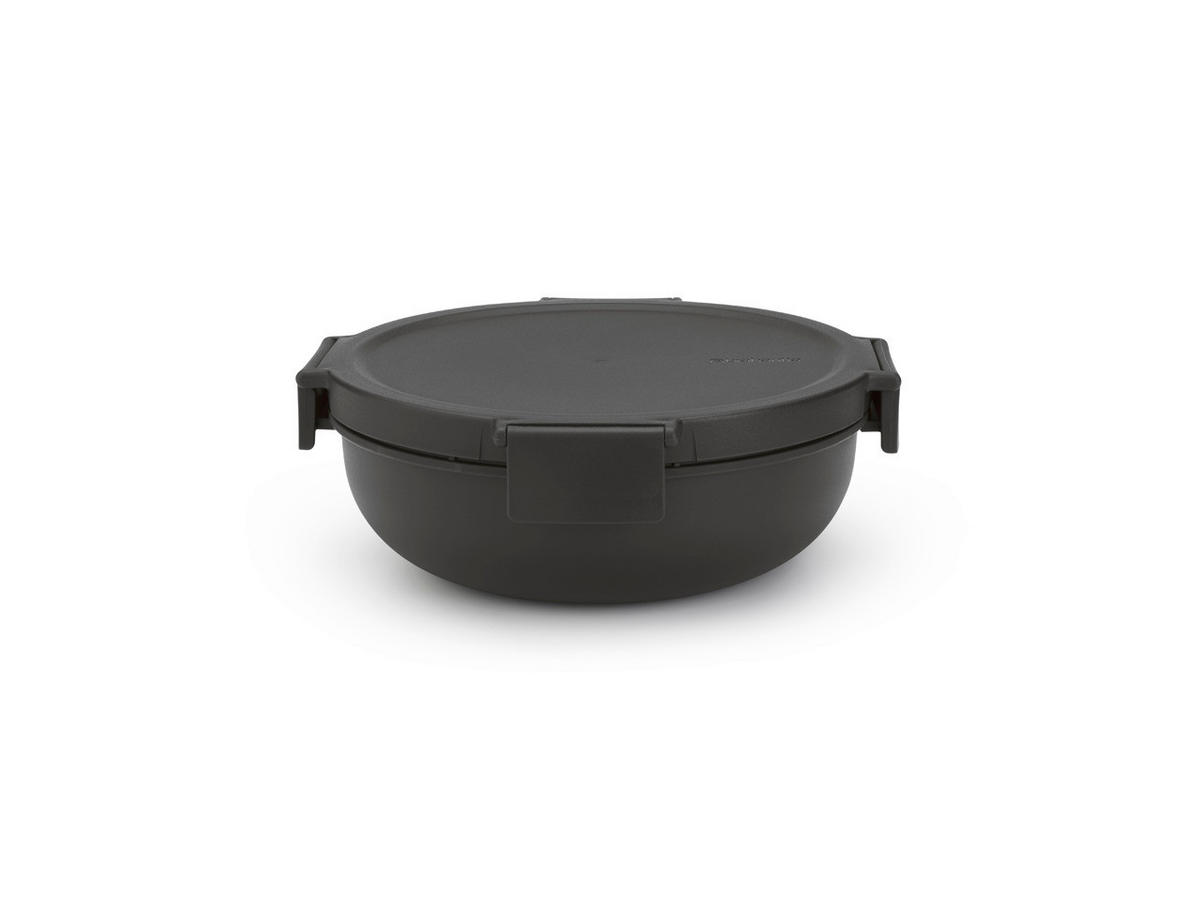 KRABIČKA NA OBĚD plast  1,3 l - tmavě šedá, Basics, plast (21/7,5cm) - Brabantia