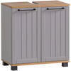 WASCHBECKENUNTERSCHRANK 59,8/62,4/32,6 cm  - Platinfarben/Eichefarben, MODERN, Holzwerkstoff/Kunststoff (59,8/62,4/32,6cm) - Stylife