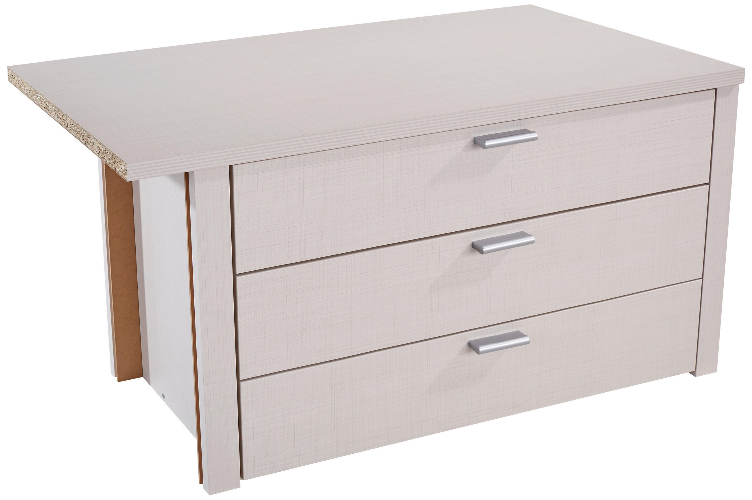 Schubkasteneinsatz Sonate B: 97 Cm, Grau, 3 Laden