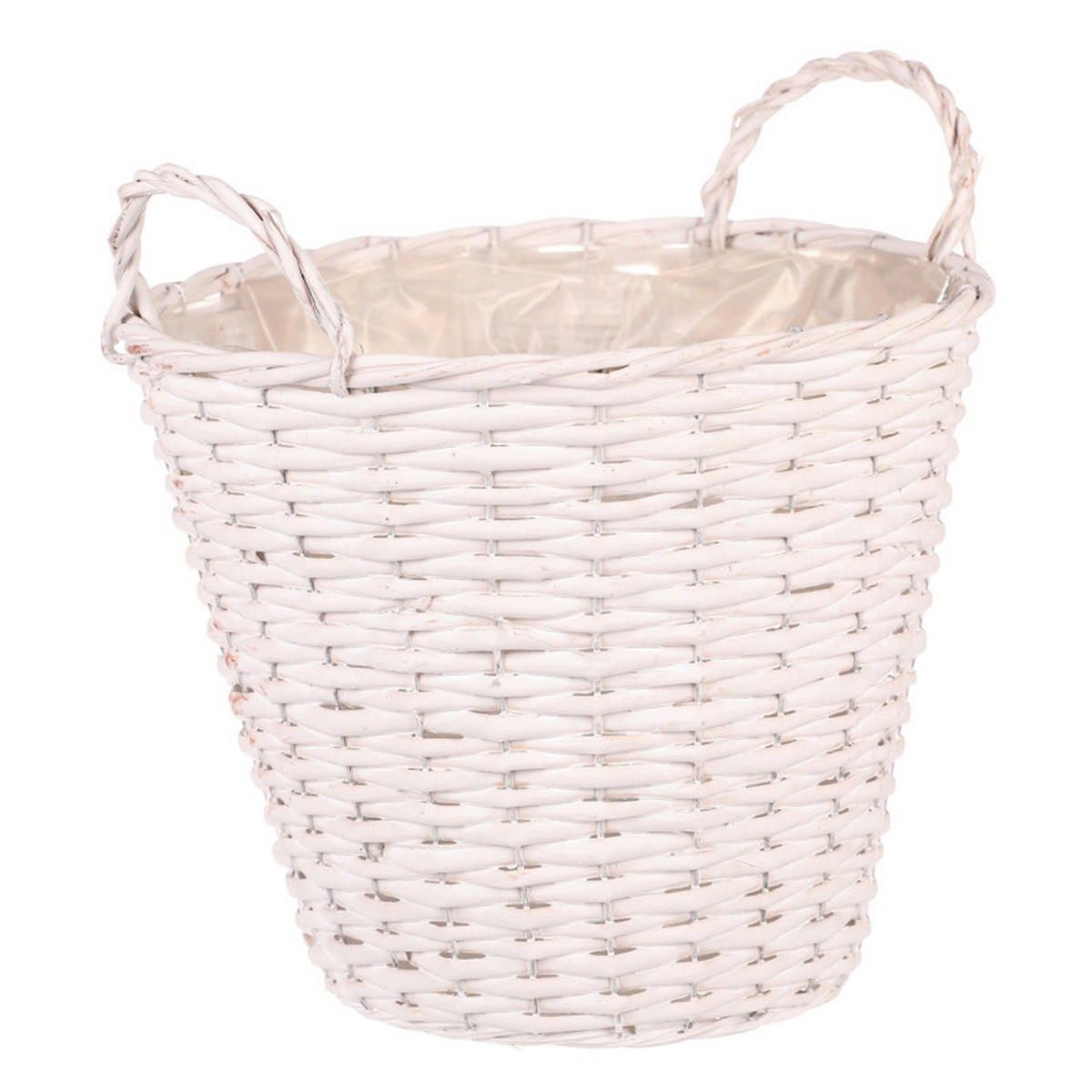 KOŠÍK biela - biela, Basics, prírodné materiály (30/30/25cm)
