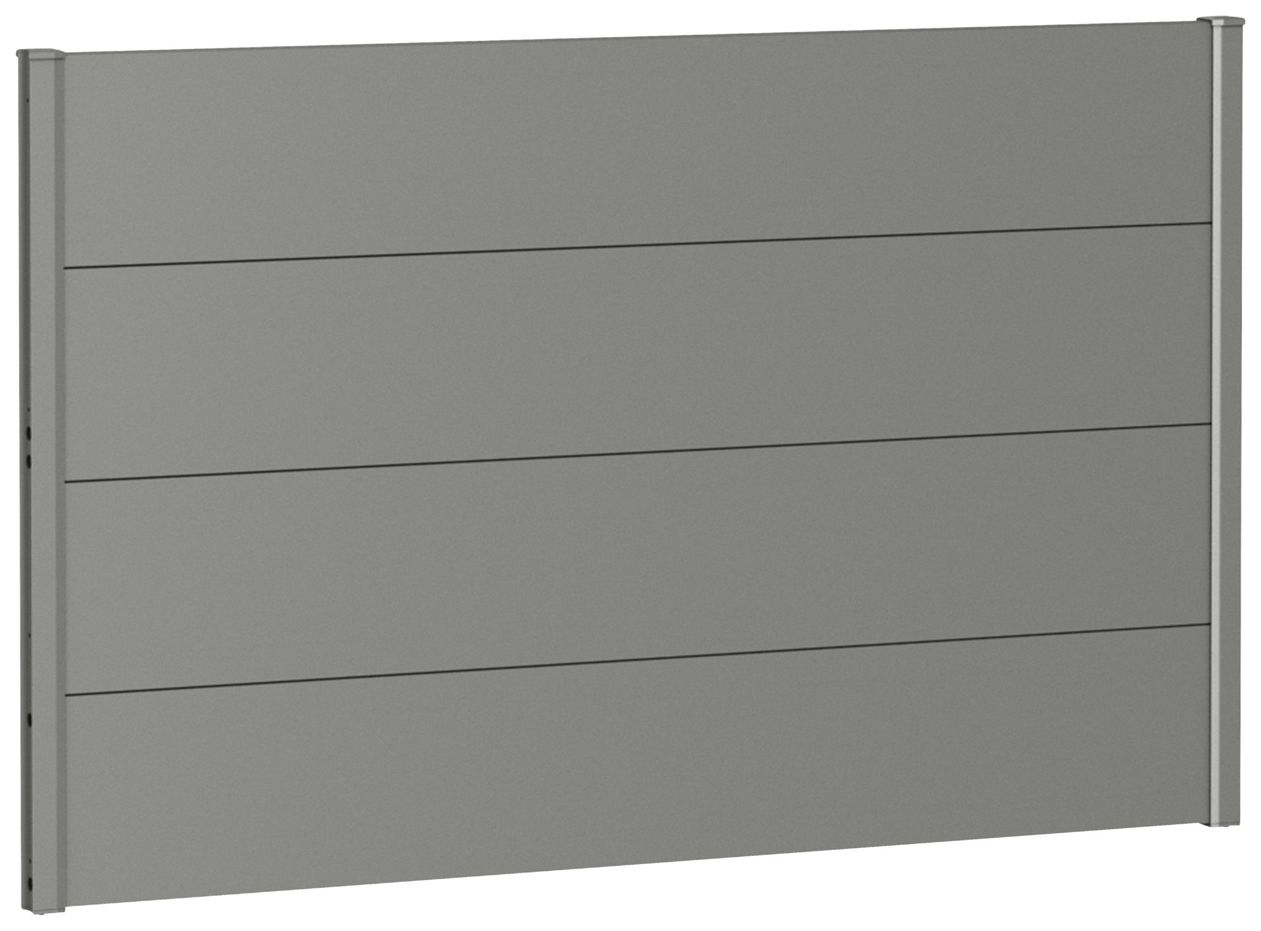 SICHTSCHUTZ - Grau, Basics, Metall (145/91/4,4cm) - Biohort