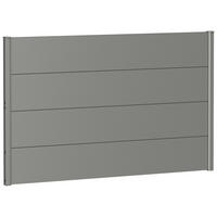 SICHTSCHUTZ - Grau, Basics, Metall (145/91/4,4cm) - Biohort