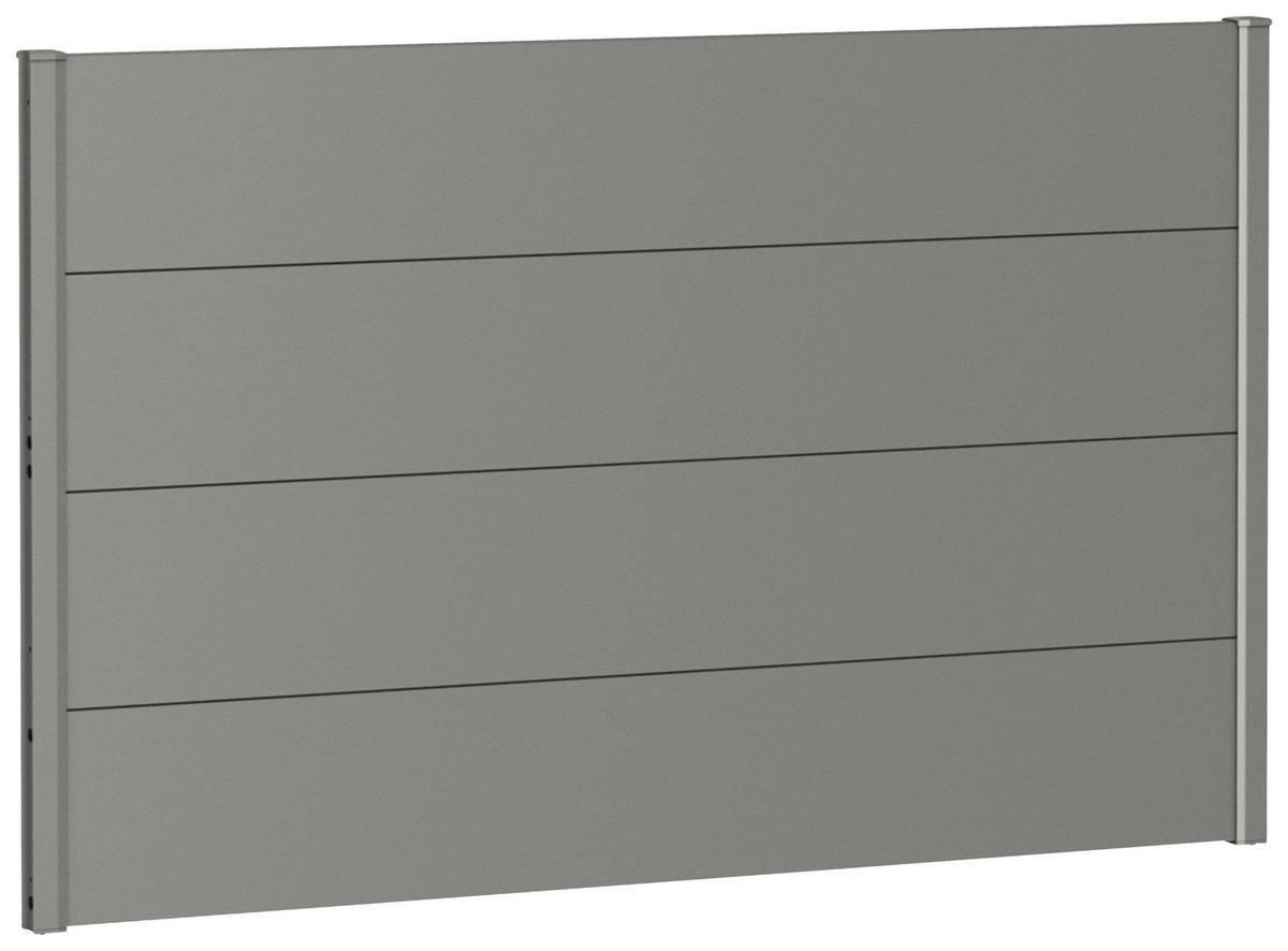 SICHTSCHUTZ - Grau, Basics, Metall (145/91/4,4cm) - Biohort