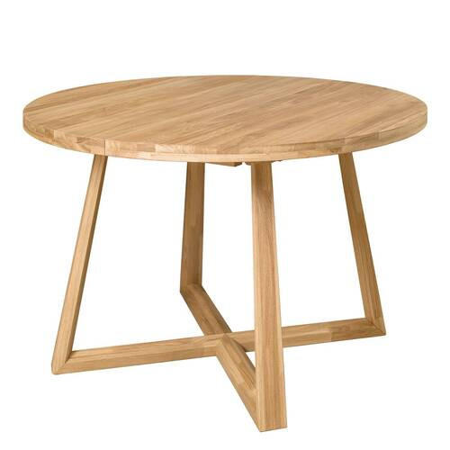 MATBORD skogsek rund  utdragbar, lämplig för offentlig miljö  - skogsek, Natur, trä (120-160/120/75cm) - home24