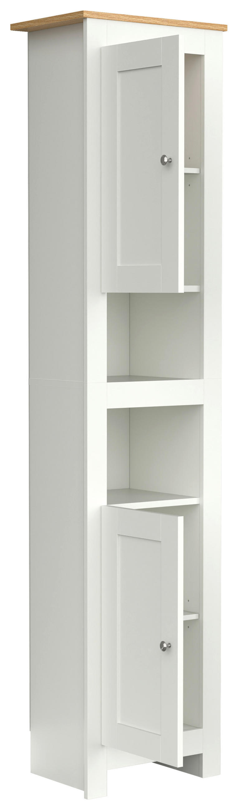 HOCHSCHRANK 42/180/30 cm  - Honigeiche/Eichefarben, MODERN, Holzwerkstoff (42/180/30cm) - MID.YOU