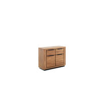 KOMMODE  in 102/80/40 cm  - Wildeiche/Schwarz, Design, Holz/Holzwerkstoff (102/80/40cm) - MID.YOU