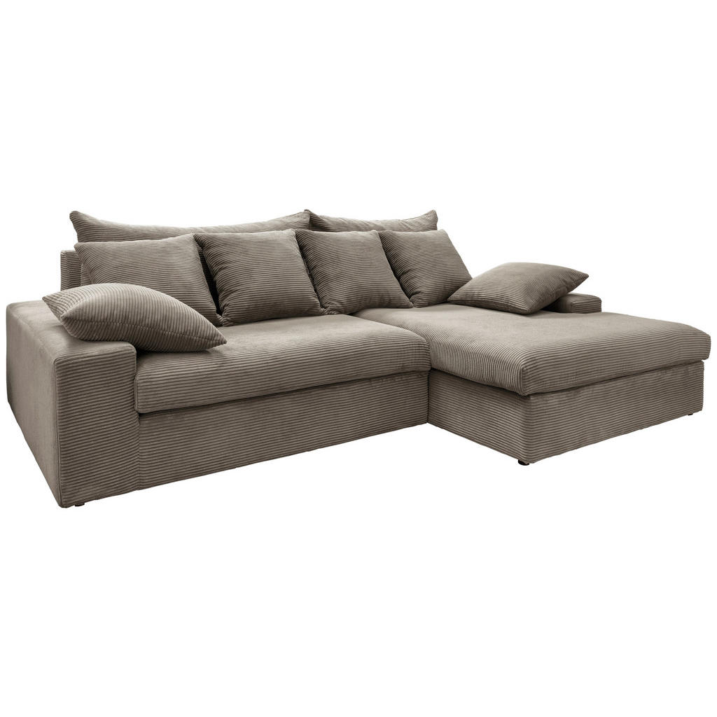 Thumbnail - Livetastic Ecksofa, Graubraun, Textil, 4-Sitzer, Füllung: Schaumstoff, L-Form, 278x200 cm, seitenverkehrt erhältlich, Rü...