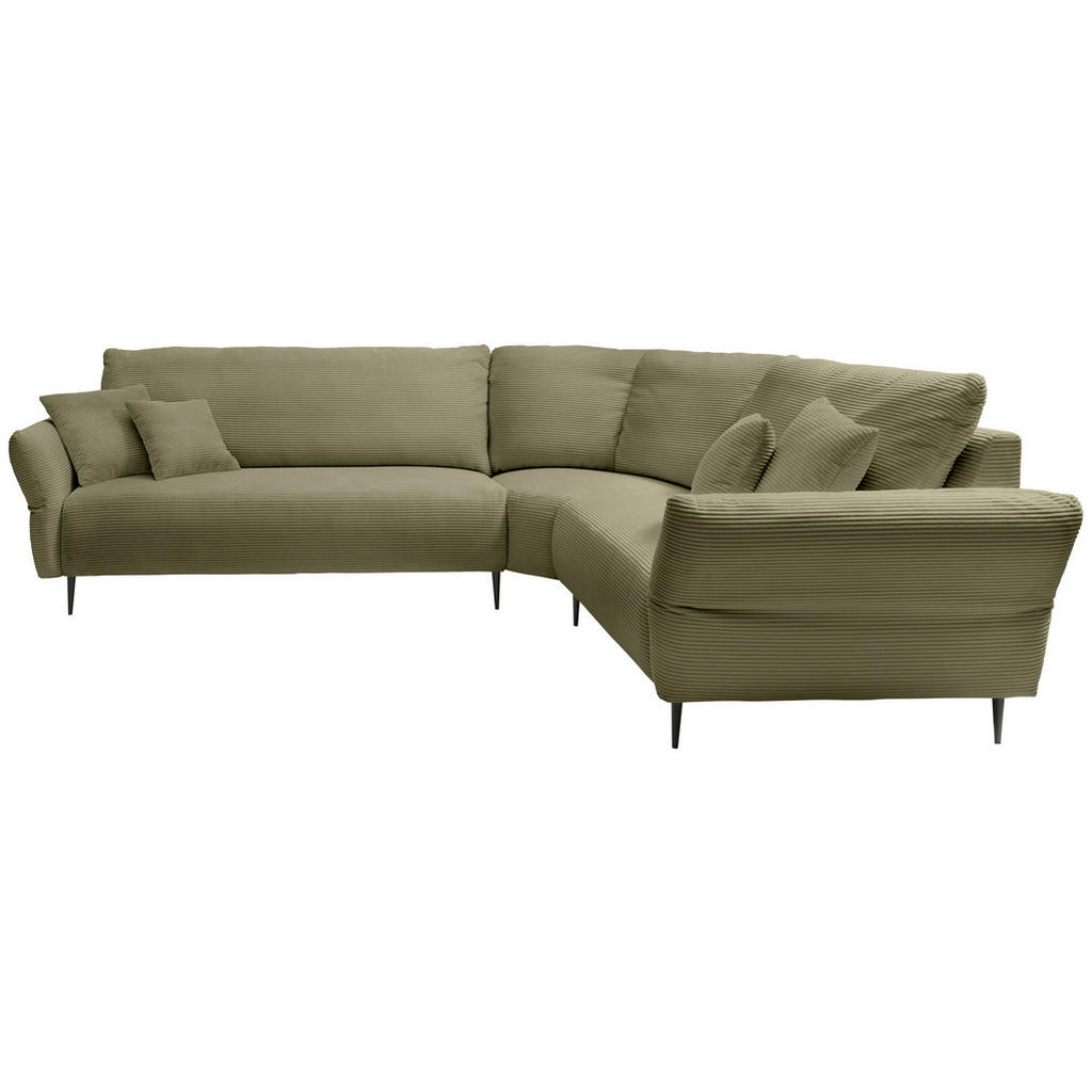 Thumbnail - Livetastic Ecksofa, Olivgrün, Textil, 6-Sitzer, Füllung: Schaumstoff, L-Form, 294x256 cm, Made in Europe, Typenauswahl, ...